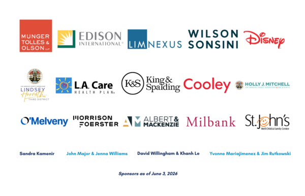 Music for Justice Sponsors as of June 3, 2026
